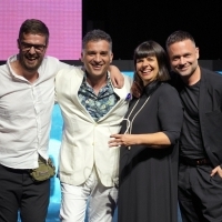 The Best Screenplay for the Episode of Drama Series: Danis Tanović, Amra Bakšić Čamo, Nikola Kuprešanin and Adnan Lugonić (THE HOLLOW),  Awards Ceremony for TV Series - hosted by BH Telecom, Hotel Hills, 29th Sarajevo Film Festival, 2023 (C) Obala Art Centar