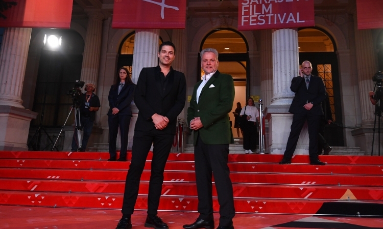 Johann Sattler, EU Ambassador and Special Representative (EUSR) in Bosnia and Herzegovina and Jovan Marjanović, director of Sarajevo FIlm Festival, 28th Sarajevo Film Festival, 2022 (C) Obala Art Centar