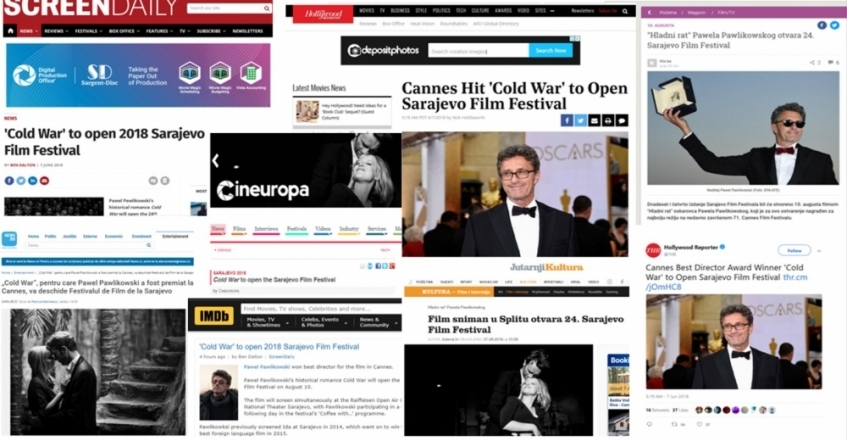Vijest o otvaranju 24. SFF-a objavljena u vodećim svjetskim filmskim magazinima
