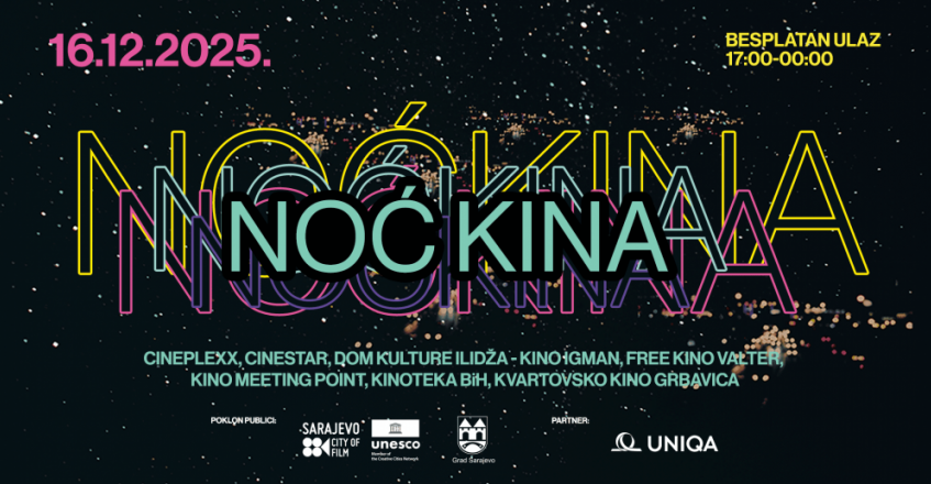Objavljujemo program za Noć kina 16. decembra